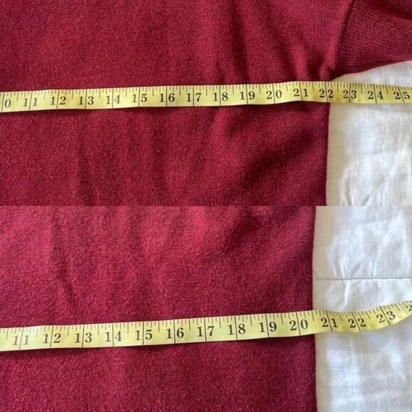NWT Denver Hayes Boat Neck Pullover Sweater Large Burgundy - Picture 8 of 9